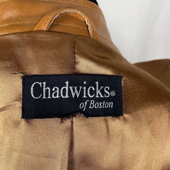Vintage Chadwicks Of Boston Brown Leather Jacket - Women’s M - Picture 5 of 6